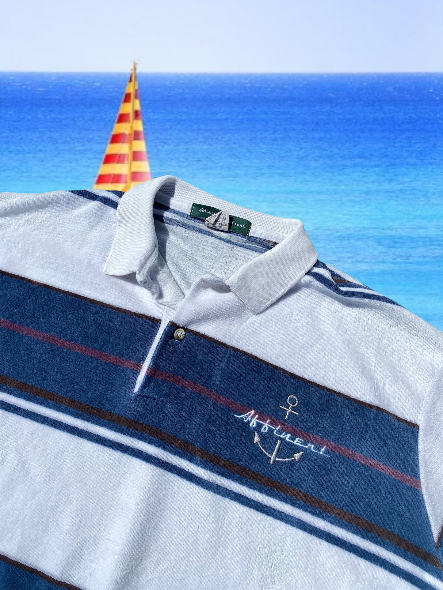 AA Terry Striped Anchor Rugby Mens Large