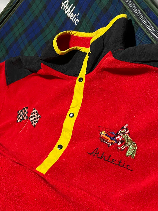 AA Marb Red Race Qtr Zip 1/2