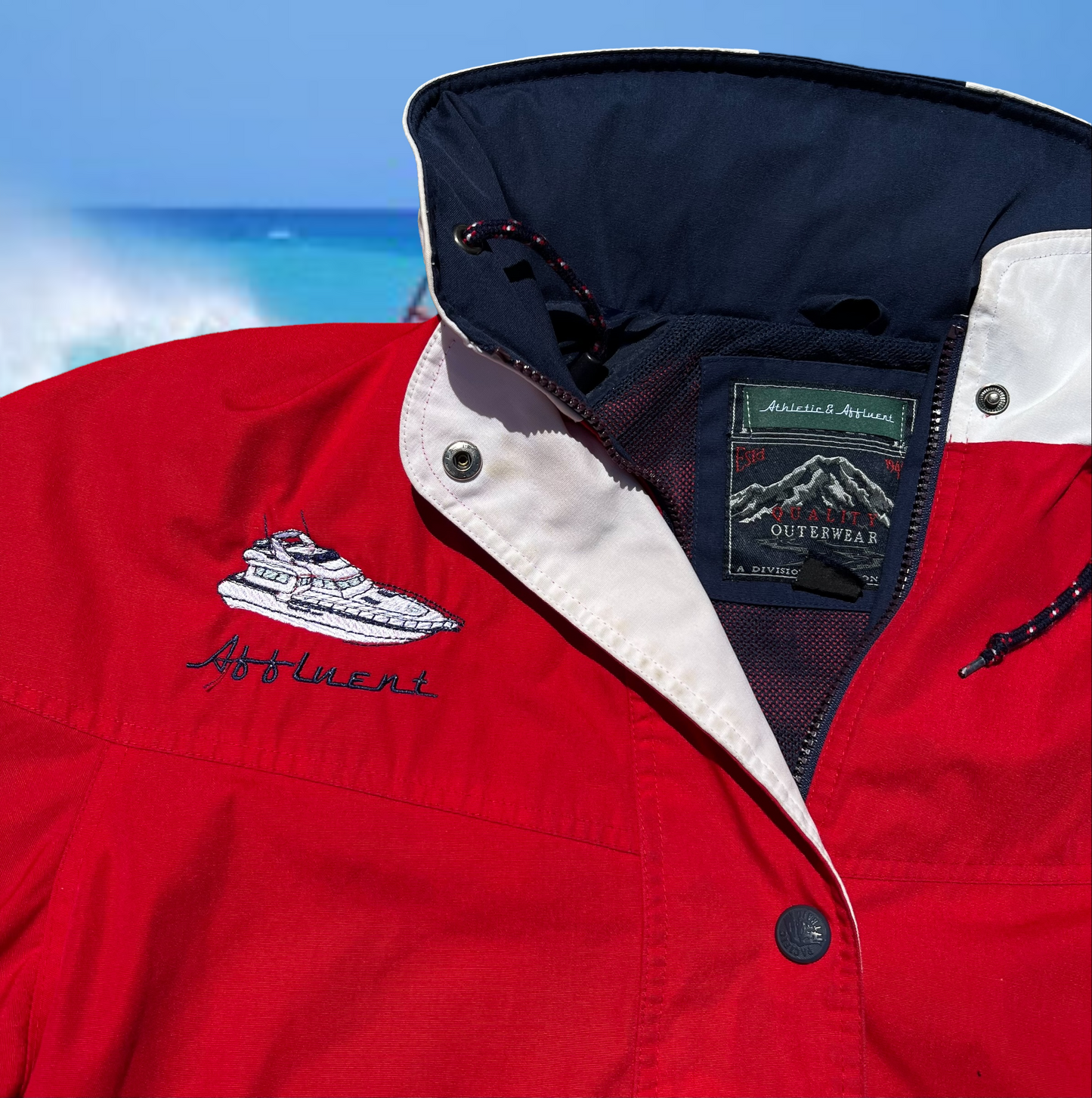 AA Red Yacht Week Jacket Men’s Medium